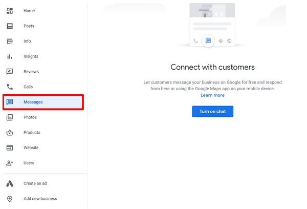 Turn on Messaging Functionality in Google Business Profile